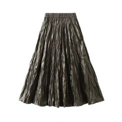 3Pcs Fashion High Waist Pleated Half body Skirt