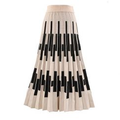 Fashionable Versatile Long Knitted A Line Skirt