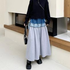 Fall and Winter Vintage Patchwork Casual Long Dress