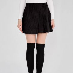 4Pcs Chic Casual Pleated Skirt