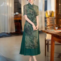 New Simple Design Cheongsam Dress