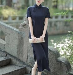 4Pcs Womens Plate Cheongsam Dresses